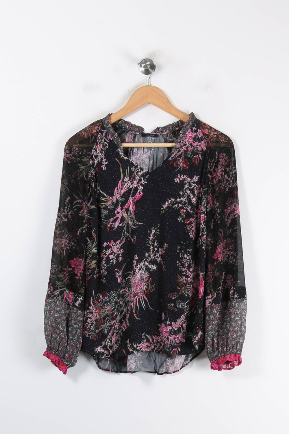 Blouse Noire et Rose - Taille S/36 de la marque One Step | PARAD62099 - Vendu par Paradigme - Image 2