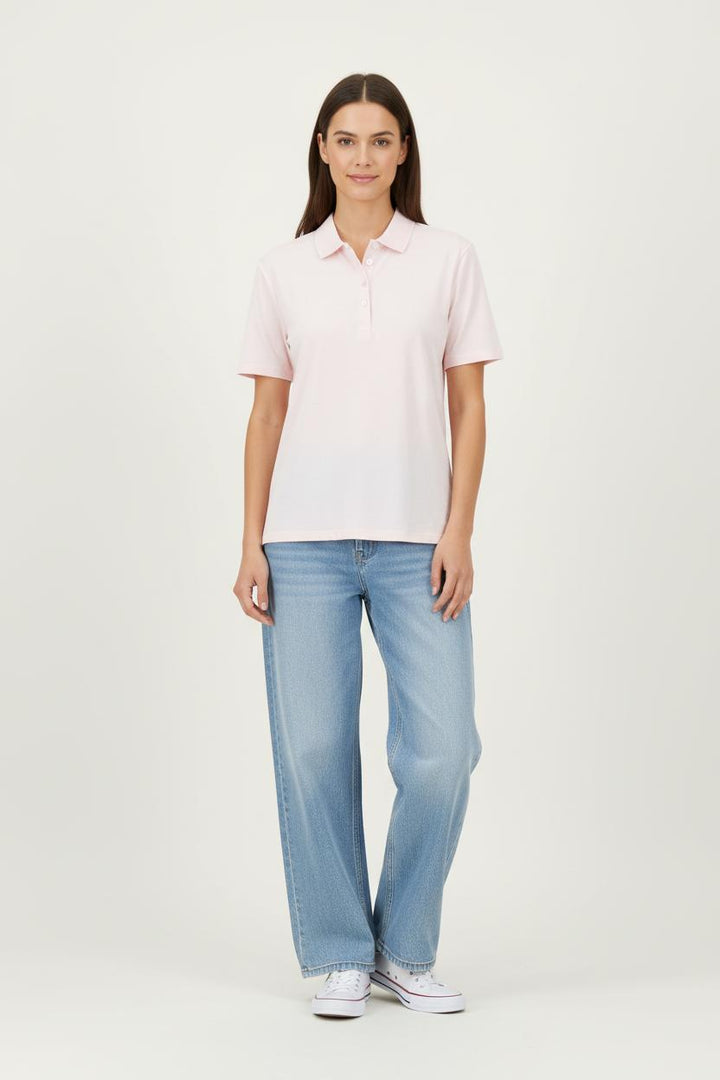 Polo Rose - Taille L/40 de la marque Caroll | PARAD62108 - Vendu par Paradigme - Image 1