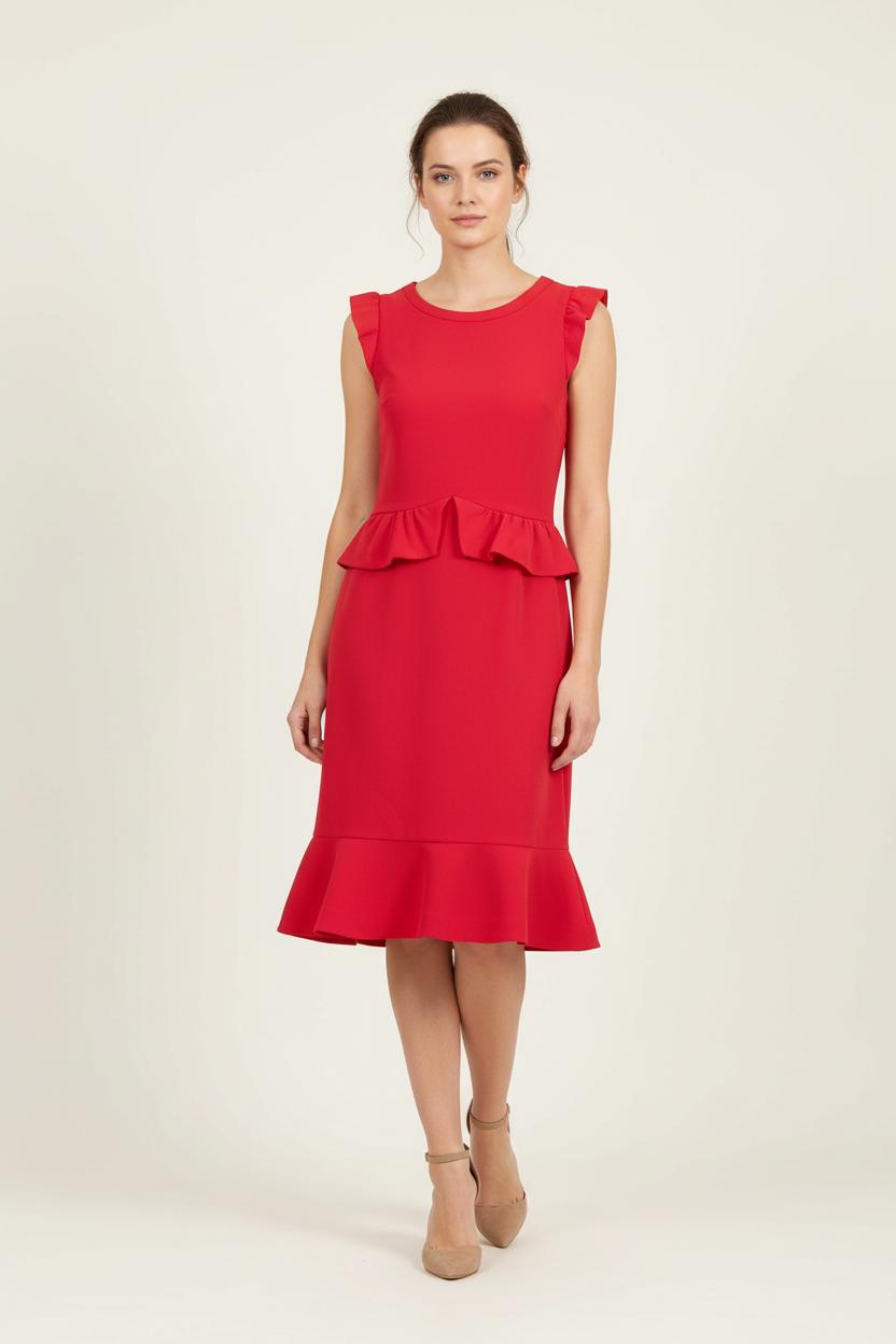 Robe Droite Rose - Taille S/36 de la marque Sandro | PARAD62109 - Vendu par Paradigme - Image 1