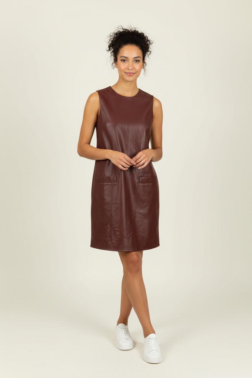 Robe Sans Manches Bordeaux - Taille M/38 de la marque Petite Mendigote | PARAD62123 - Vendu par Paradigme - Image 1