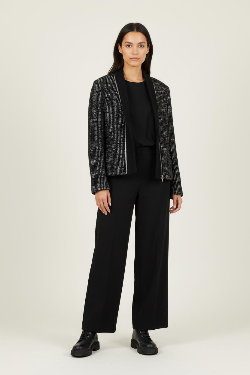 Veste Noire et Blanche - Taille M/38 de la marque Sandro | PARAD62135 - Vendu par Paradigme - Image 1
