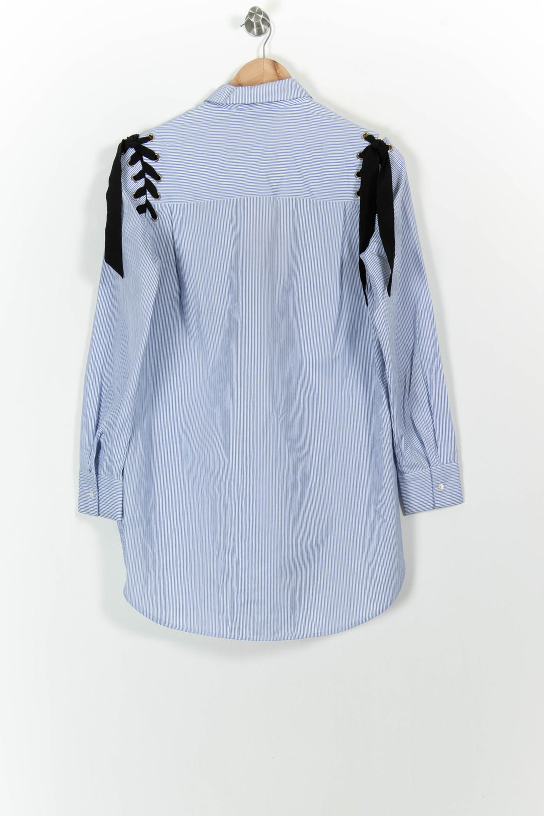 Chemise Bleue et Noire - Taille S/36 de la marque Sandro | PARAD62137 - Vendu par Paradigme - Image 4