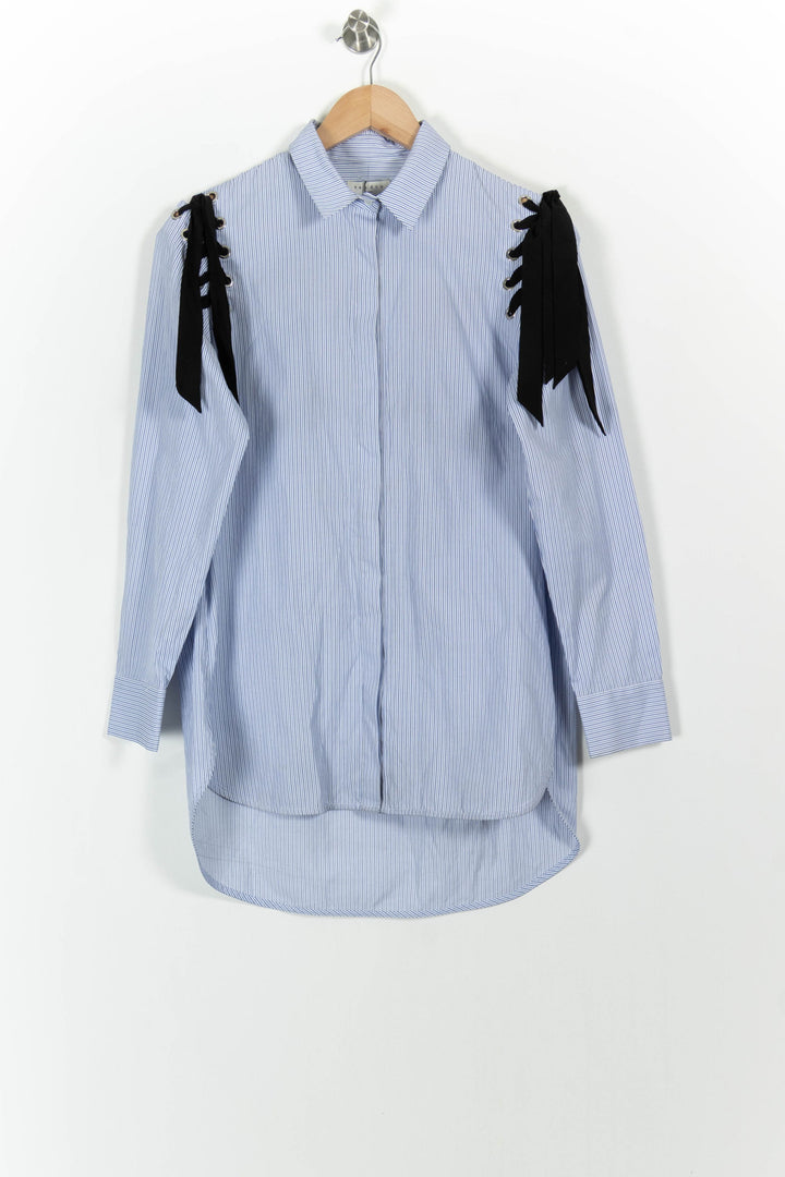 Chemise Bleue et Noire - Taille S/36 de la marque Sandro | PARAD62137 - Vendu par Paradigme - Image 2