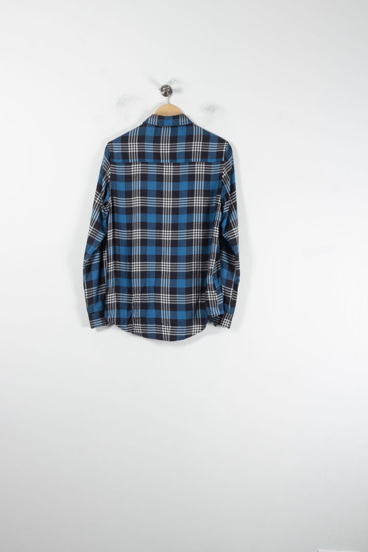 Chemise à Carreaux Bleue et Noire - Taille XS/34 de la marque The Kooples | PARAD62138 - Vendu par Paradigme - Image 4