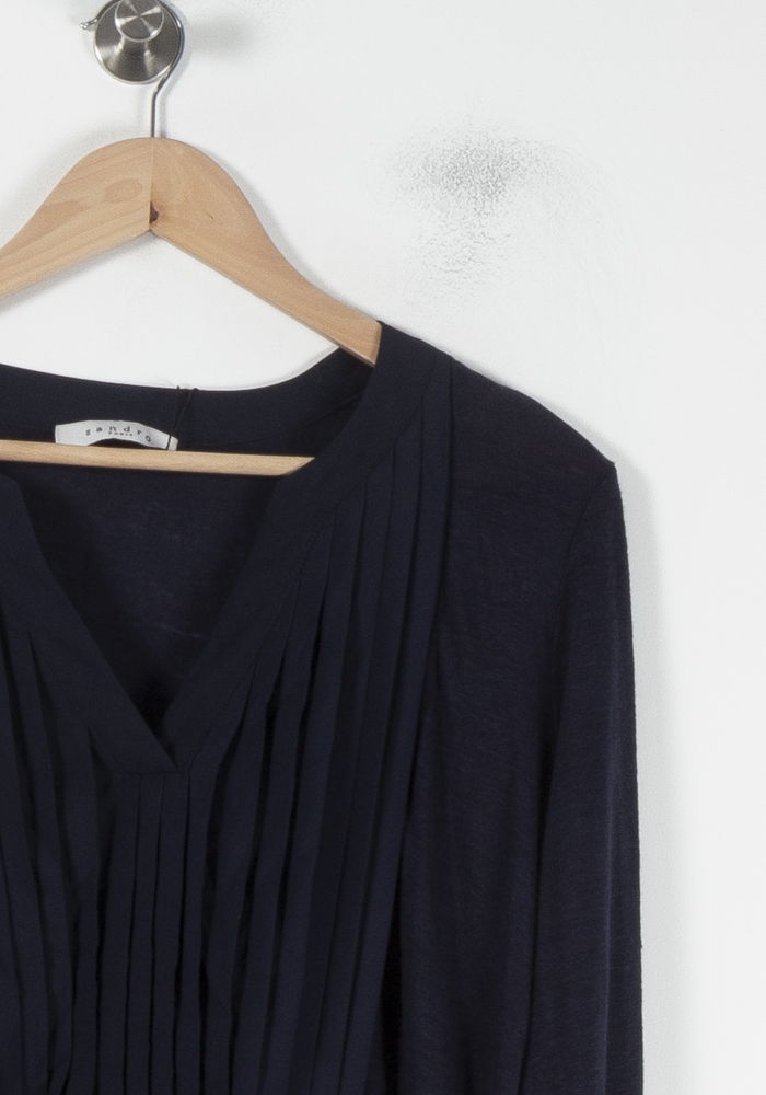 Blouse Bleue - Taille M/38 de la marque Sandro | PARAD62139 - Vendu par Paradigme - Image 3