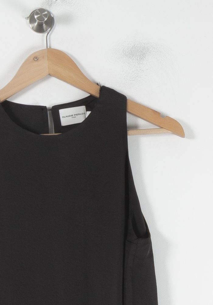 Robe Midi Noire - Taille L/40 de la marque Claudie Pierlot | PARAD62140 - Vendu par Paradigme - Image 3