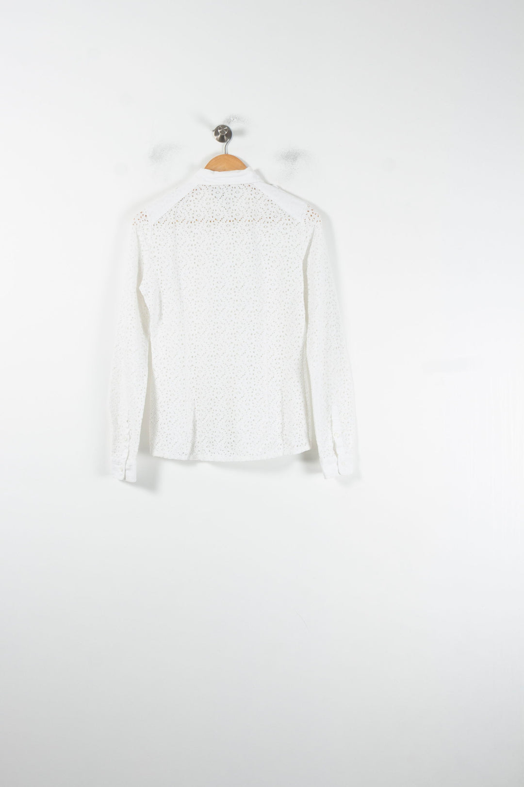 Chemise Brodée Blanche - Taille M/38 de la marque IKKS | PARAD62142 - Vendu par Paradigme - Image 4