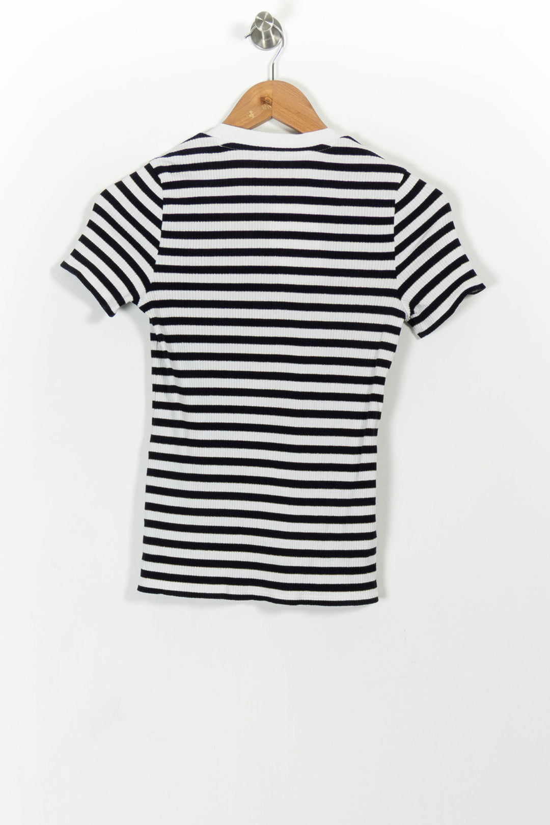 T-shirt Rayé Noir et Blanc - Taille XS/34 de la marque Sézane | PARAD62144 - Vendu par Paradigme - Image 4