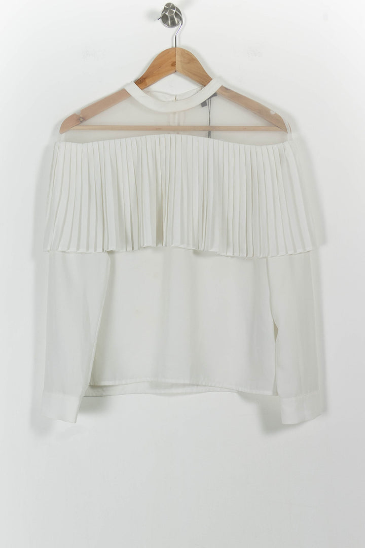 Blouse Blanche - Taille L/40 de la marque Maje | PARAD62145 - Vendu par Paradigme - Image 2