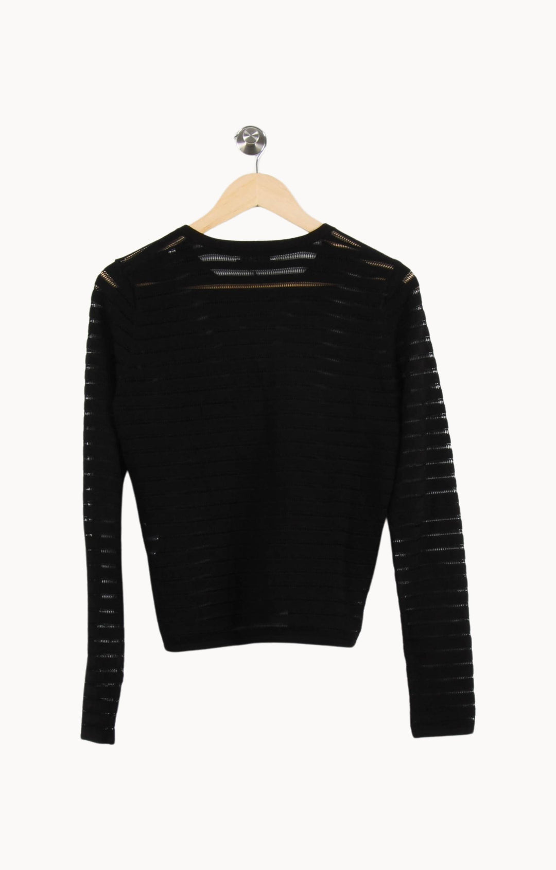 Cardigan Noir - Taille M/38 de la marque Sandro | PARAD62161 - Vendu par Paradigme - Image 4
