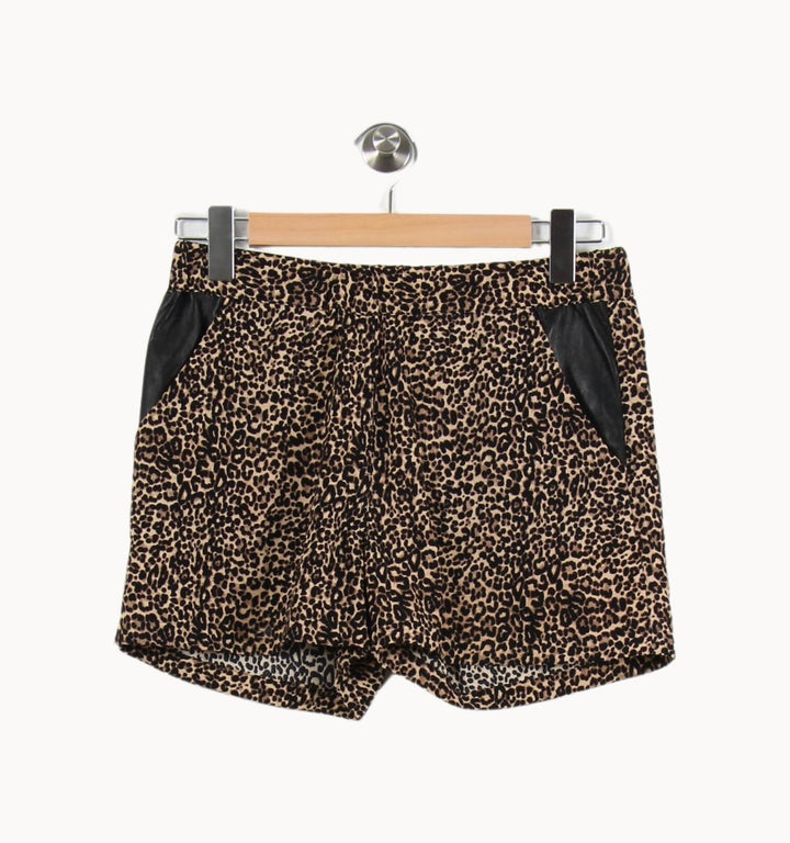 Short Léopard Marron et Noir - Taille S/36 de la marque The Kooples | PARAD62168 - Vendu par Paradigme - Image 2