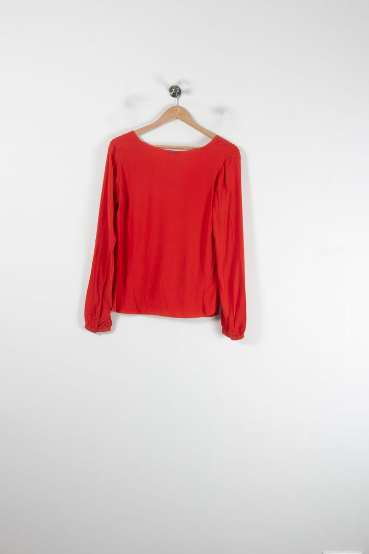 Blouse Rouge - Taille S/36 de la marque IKKS | PARAD62170 - Vendu par Paradigme - Image 4