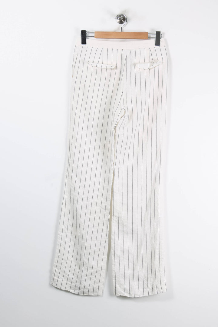 Pantalon À Rayures Blanc et Noir - Taille M/38 de la marque Maison 123 | PARAD62173 - Vendu par Paradigme - Image 4