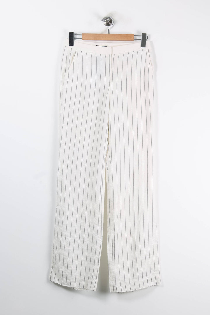 Pantalon À Rayures Blanc et Noir - Taille M/38 de la marque Maison 123 | PARAD62173 - Vendu par Paradigme - Image 2