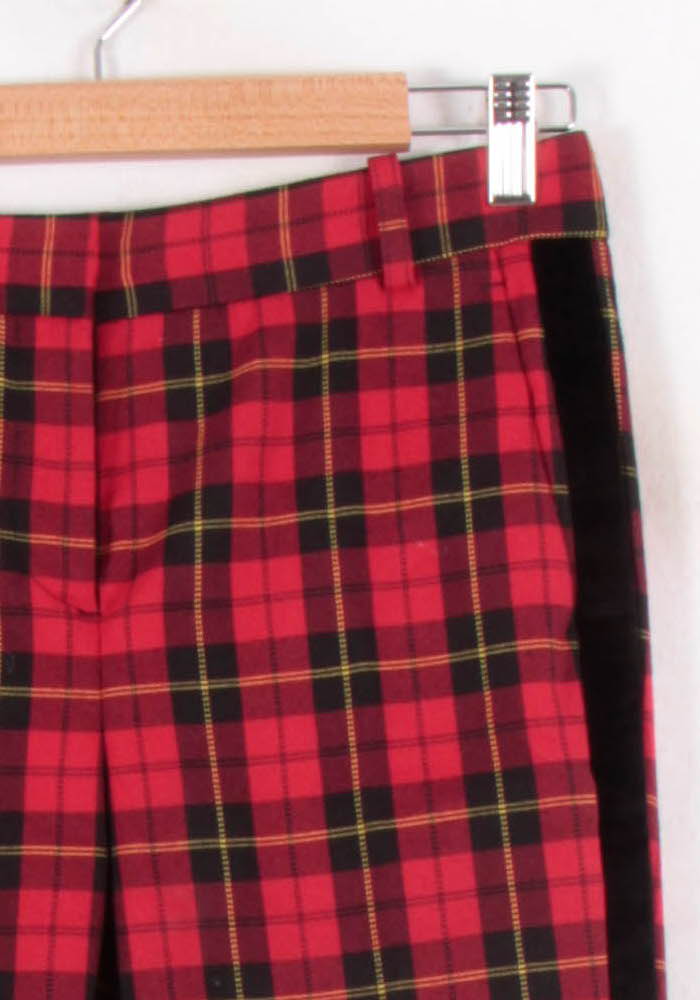 Pantalon À Carreaux Rouge et Noir - Taille S/36 de la marque Maje | PARAD62204 - Vendu par Paradigme - Image 3