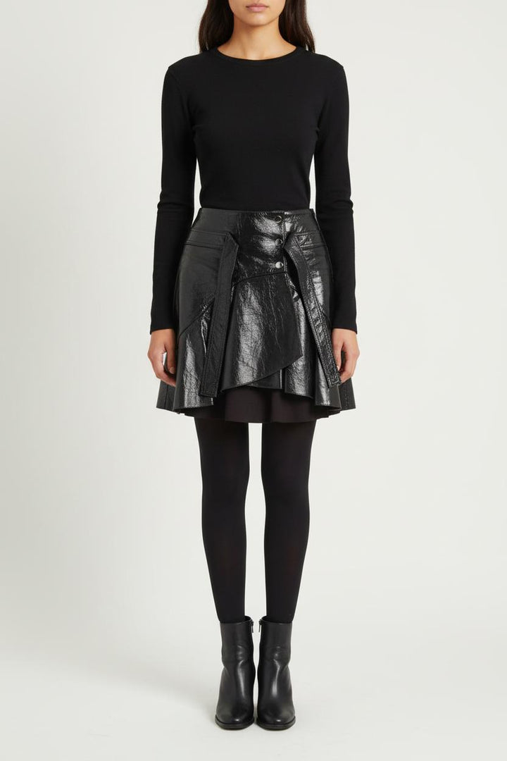 Jupe Courte Noire - Taille XS/34 de la marque Maje | PARAD62205 - Vendu par Paradigme - Image 1