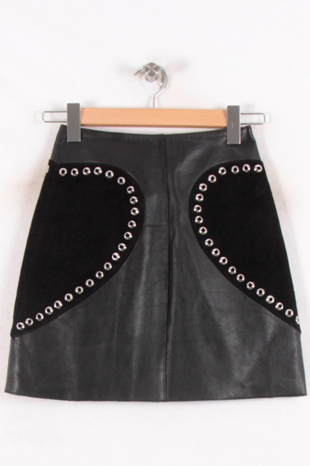 Jupe Cuir Noire - Taille XS/34 de la marque Maje | PARAD62207 - Vendu par Paradigme - Image 4