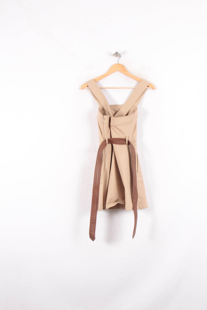 Robe Chasuble Beige et Marron - Taille S/36 de la marque Claudie Pierlot | PARAD62211 - Vendu par Paradigme - Image 4