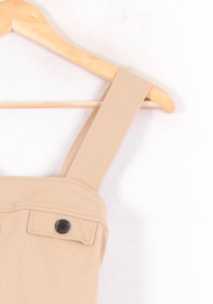 Robe Chasuble Beige et Marron - Taille S/36 de la marque Claudie Pierlot | PARAD62211 - Vendu par Paradigme - Image 3