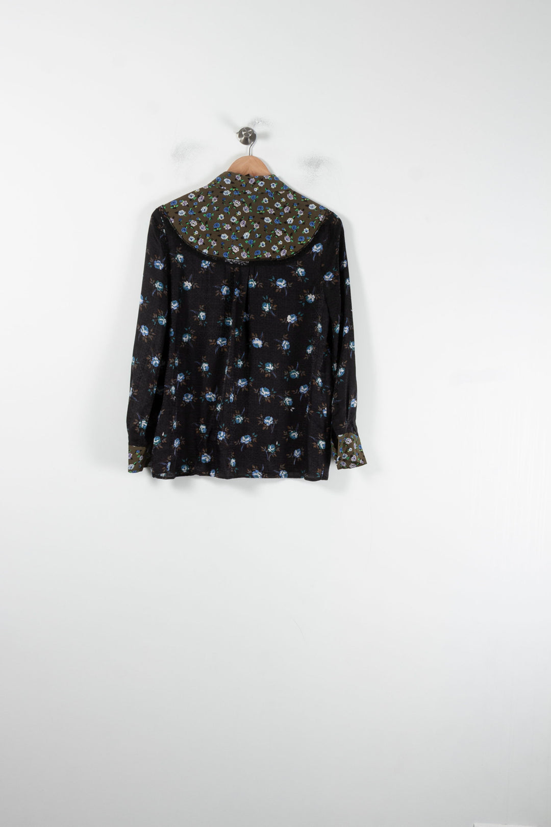 Chemise Noire et Verte - Taille M/38 de la marque Sandro | PARAD62218 - Vendu par Paradigme - Image 4