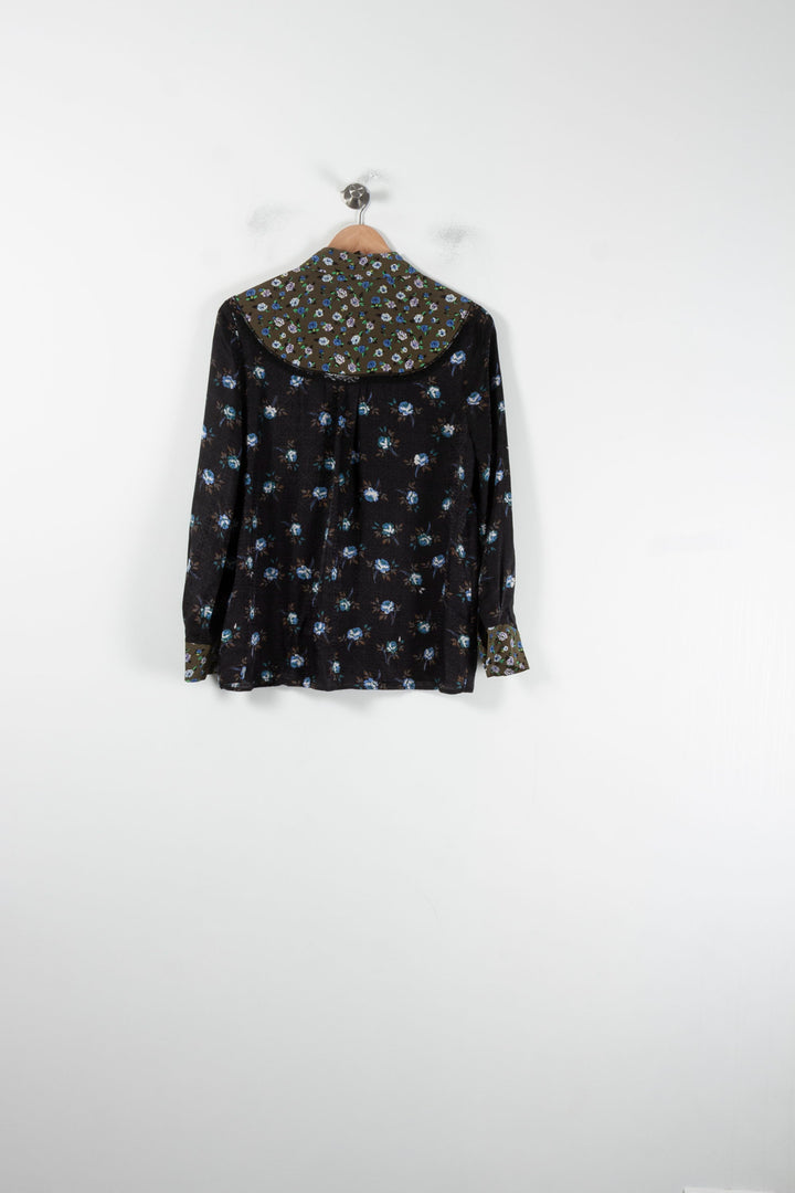 Chemise Noire et Verte - Taille M/38 de la marque Sandro | PARAD62218 - Vendu par Paradigme - Image 4