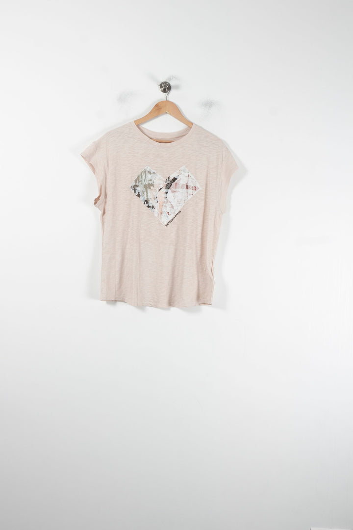 Tee-shirt Rose - Taille M/38 de la marque ba&sh | PARAD62220 - Vendu par Paradigme - Image 2