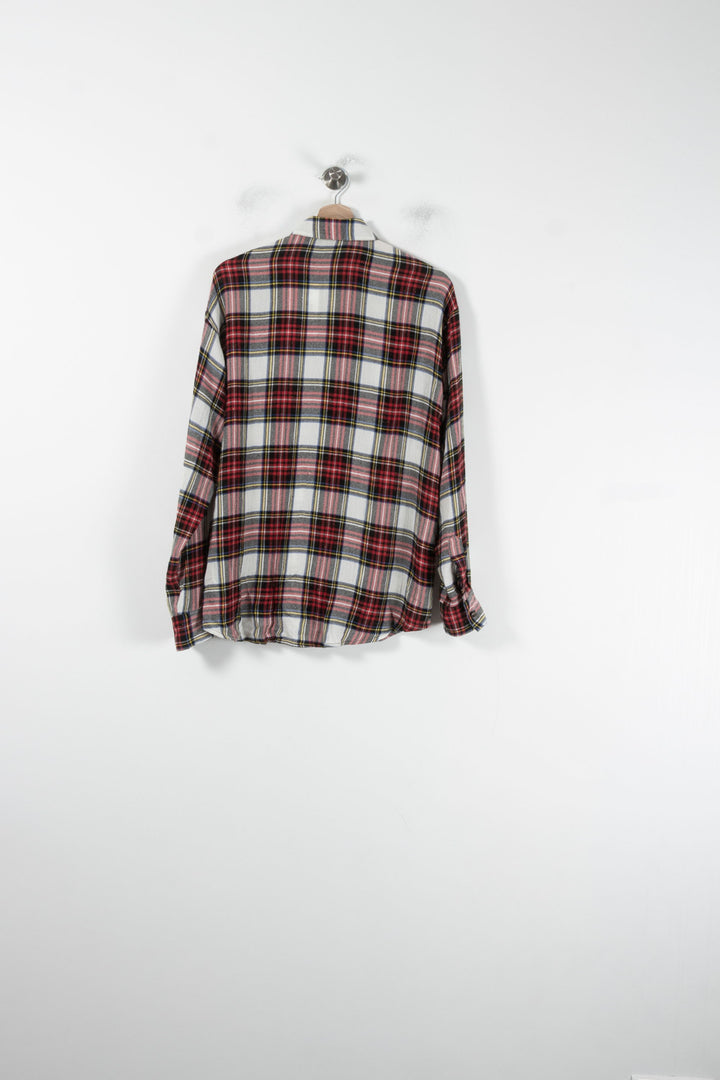 Chemise À Carreaux Bordeaux et Blanche - Taille S/36 de la marque The Kooples | PARAD62222 - Vendu par Paradigme - Image 4