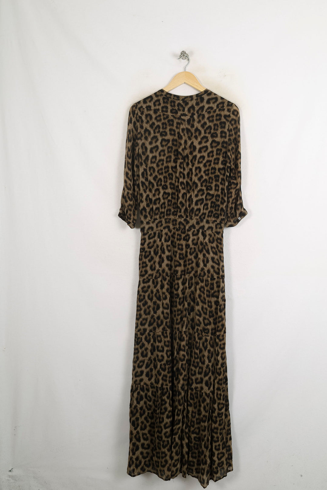 Robe Longue Marron et Noir - Taille XS/34 de la marque ba&sh | PARAD62223 - Vendu par Paradigme - Image 4