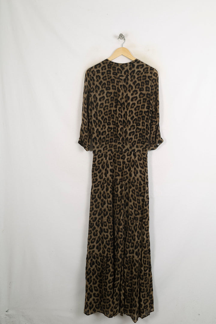 Robe Longue Marron et Noir - Taille XS/34 de la marque ba&sh | PARAD62223 - Vendu par Paradigme - Image 4