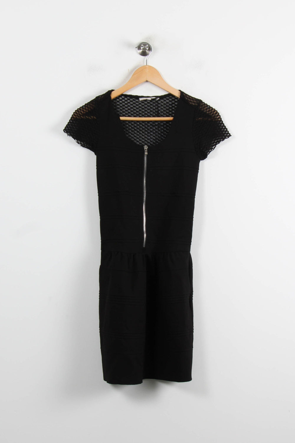 Robe Courte Noire - Taille S/36 de la marque Maje | PARAD62224 - Vendu par Paradigme - Image 2