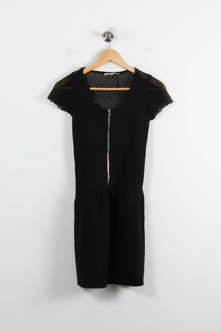 Robe Courte Noire - Taille S/36 de la marque Maje | PARAD62224 - Vendu par Paradigme - Image 2