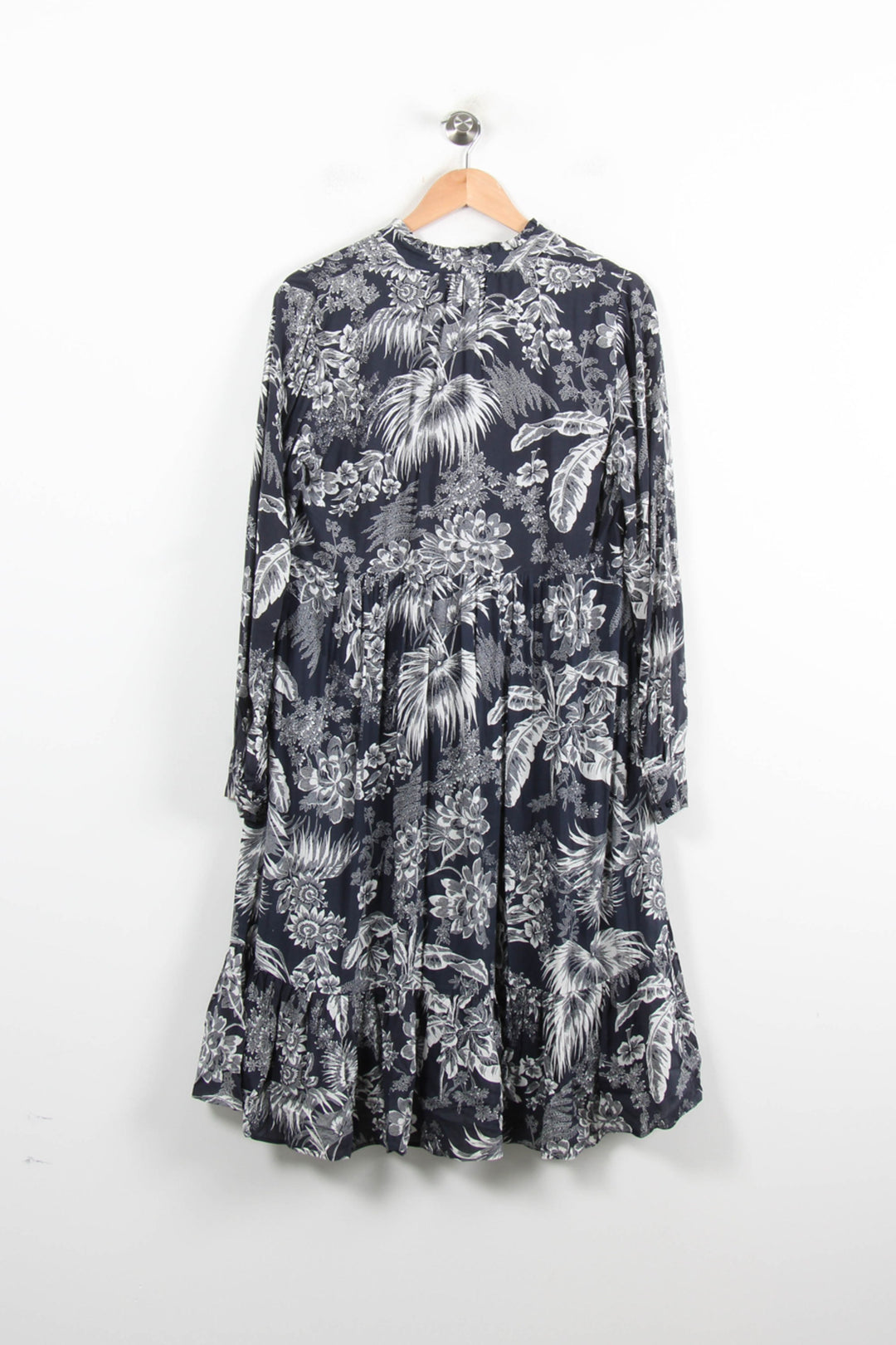 Robe Midi Grise et Blanche - Taille L/40 de la marque Caroll | PARAD62227 - Vendu par Paradigme - Image 4