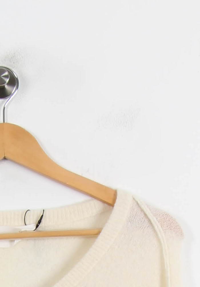 Cardigan Beige - Taille XS/34 de la marque American Vintage | PARAD62232 - Vendu par Paradigme - Image 3
