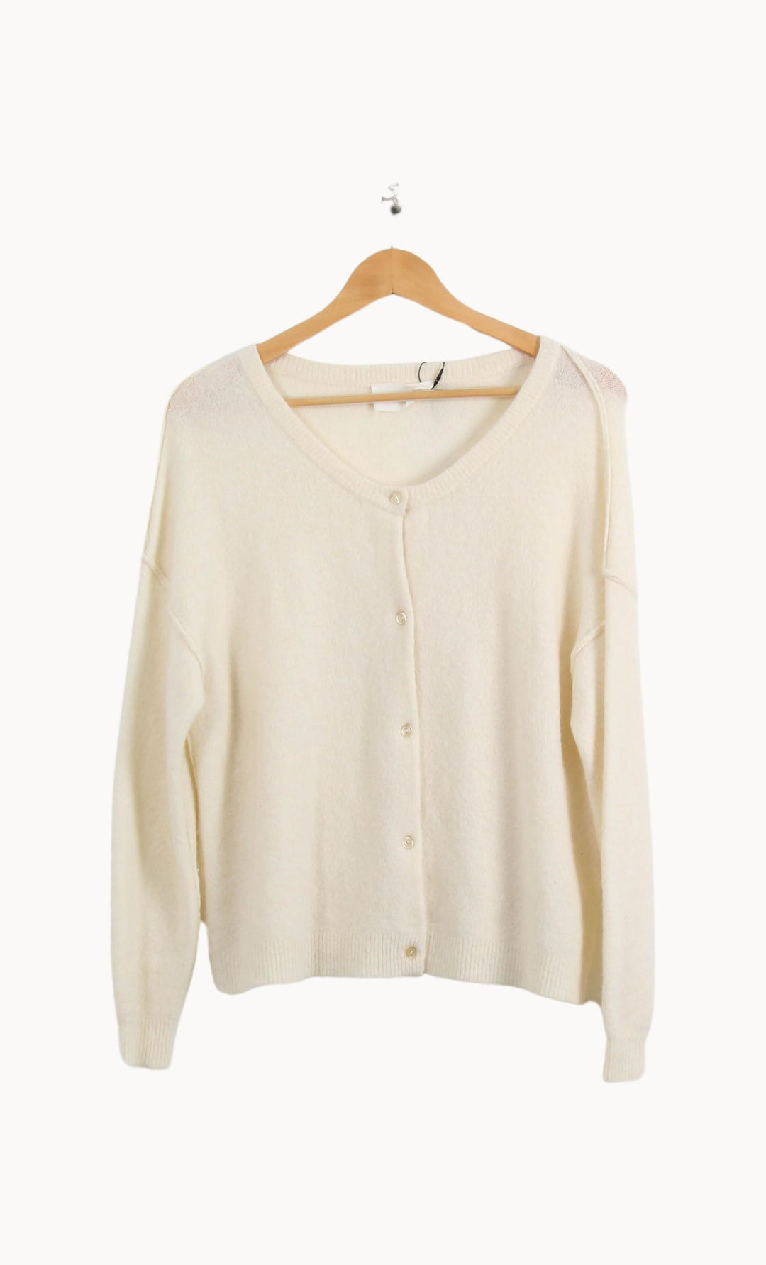 Cardigan Beige - Taille XS/34 de la marque American Vintage | PARAD62232 - Vendu par Paradigme - Image 2