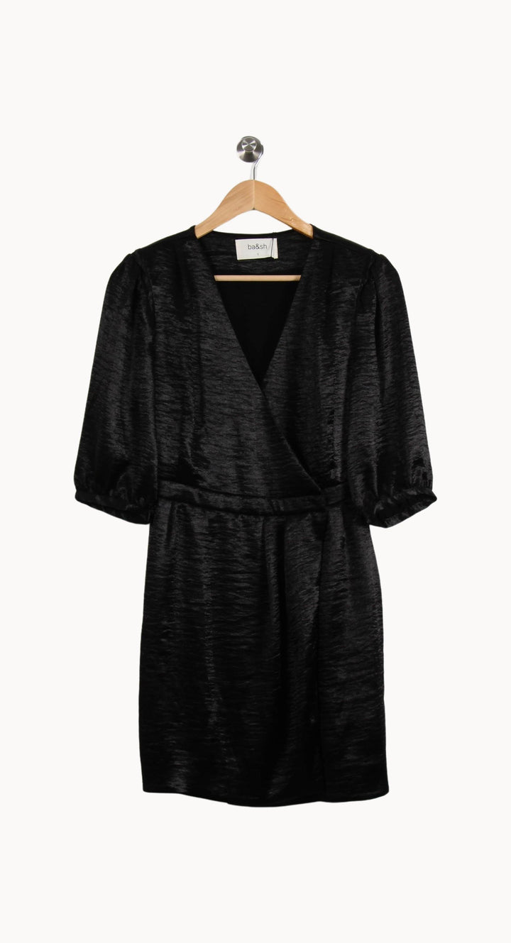 Robe Portefeuille Noire - Taille S/36 de la marque ba&sh | PARAD62234 - Vendu par Paradigme - Image 2