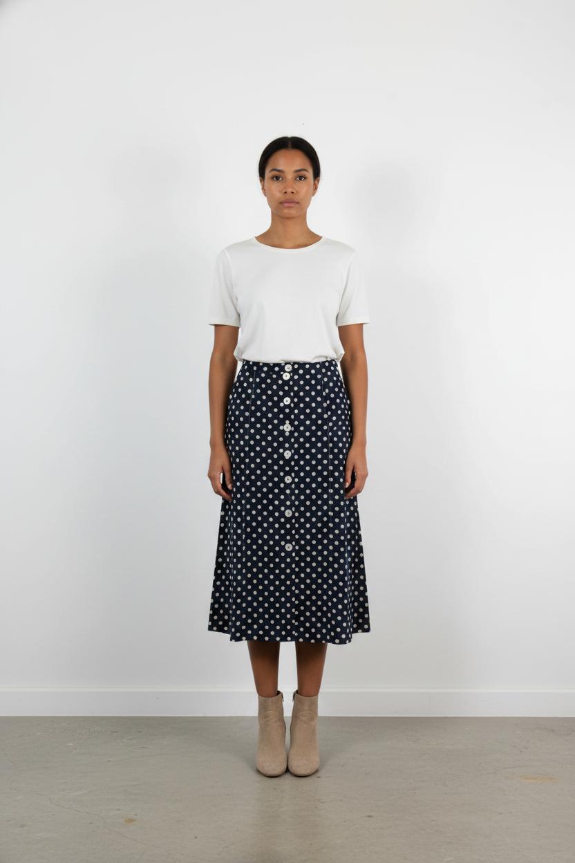 Jupe Longue Bleu et Blanche - Taille XS/34