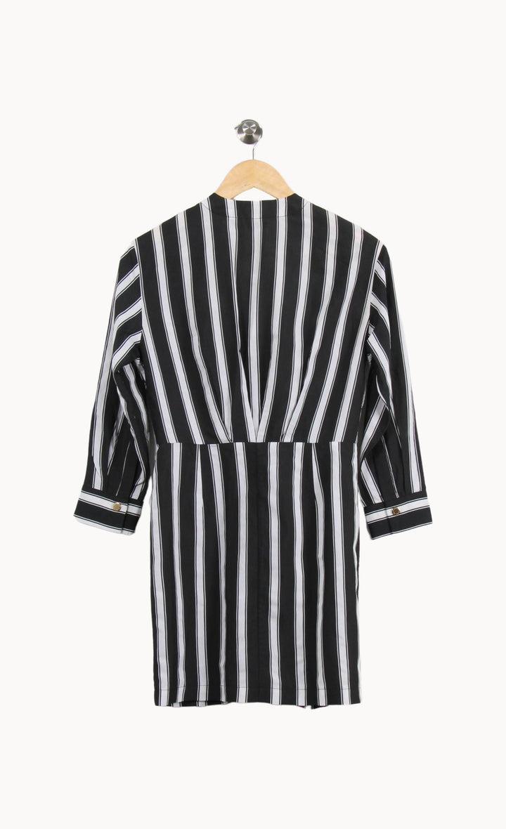 Robe Courte Noire et Blanche - Taille S/36 de la marque Sandro | PARAD62246 - Vendu par Paradigme - Image 4