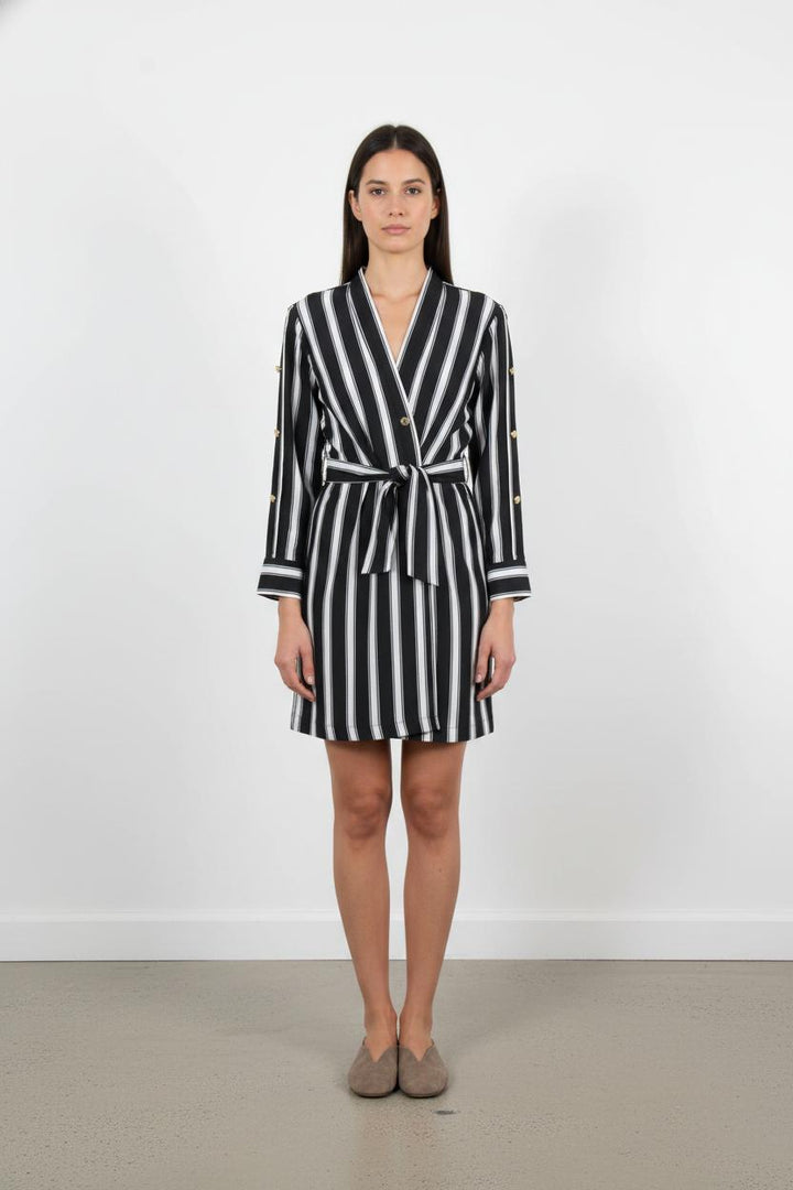 Robe Courte Noire et Blanche - Taille S/36