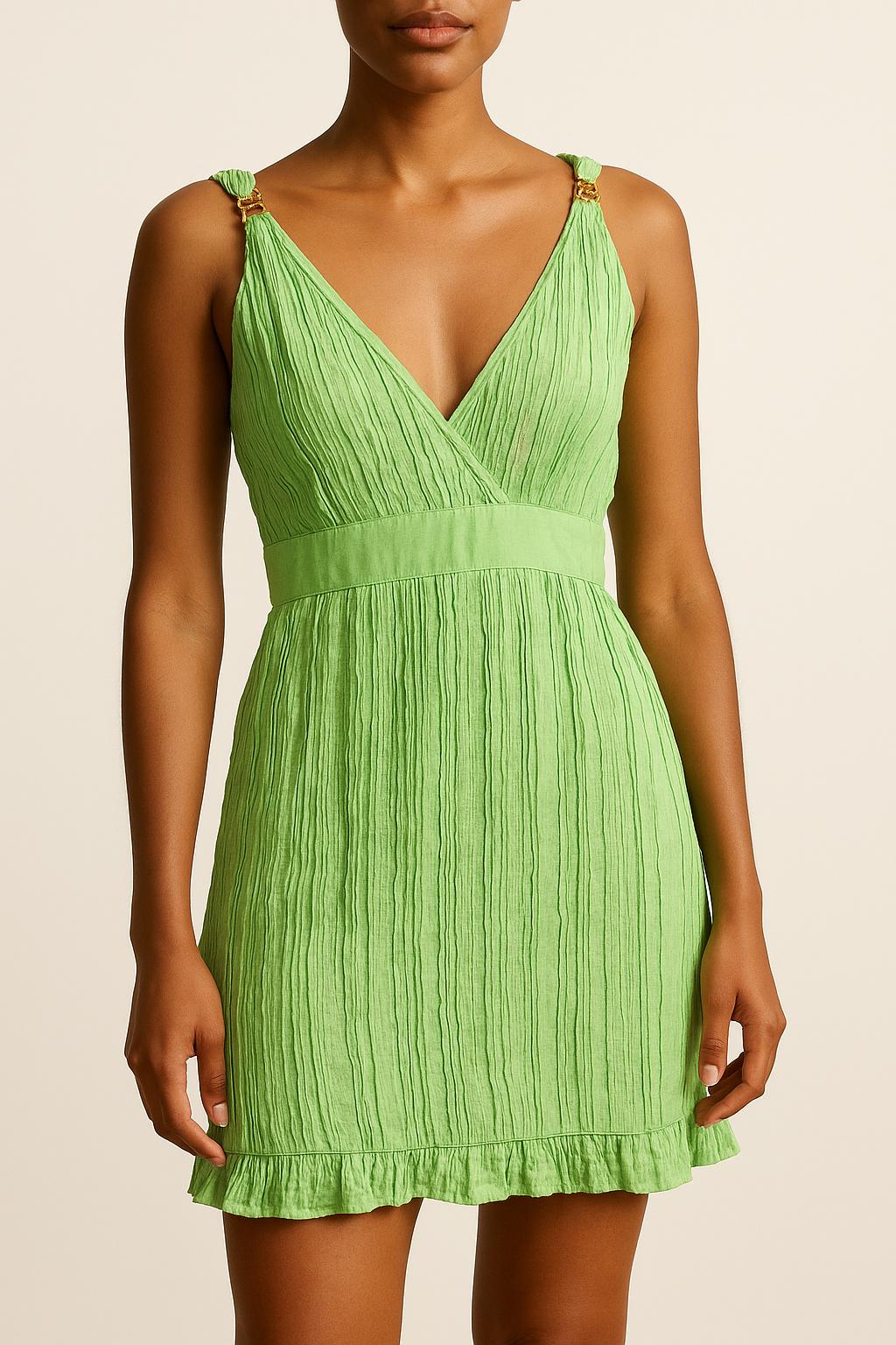 Robe Courte Verte - Taille S/36 de la marque Maje | PARAD62250 - Vendu par Paradigme - Image 1