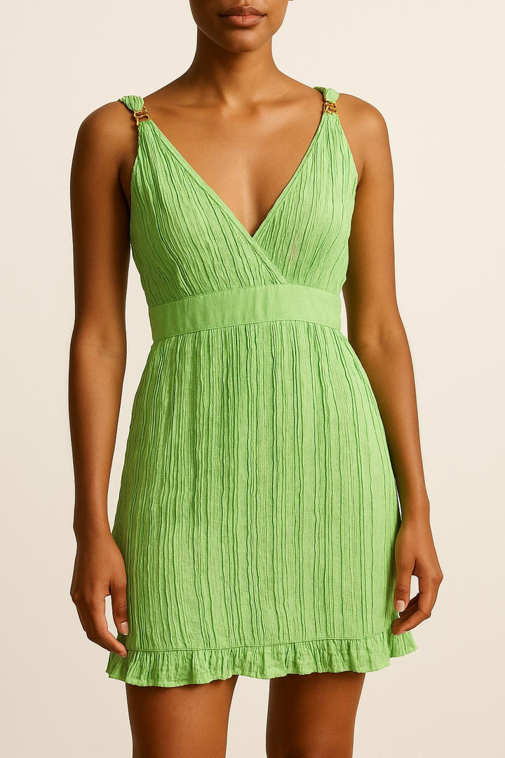Robe Courte Verte - Taille S/36 de la marque Maje | PARAD62250 - Vendu par Paradigme - Image 1