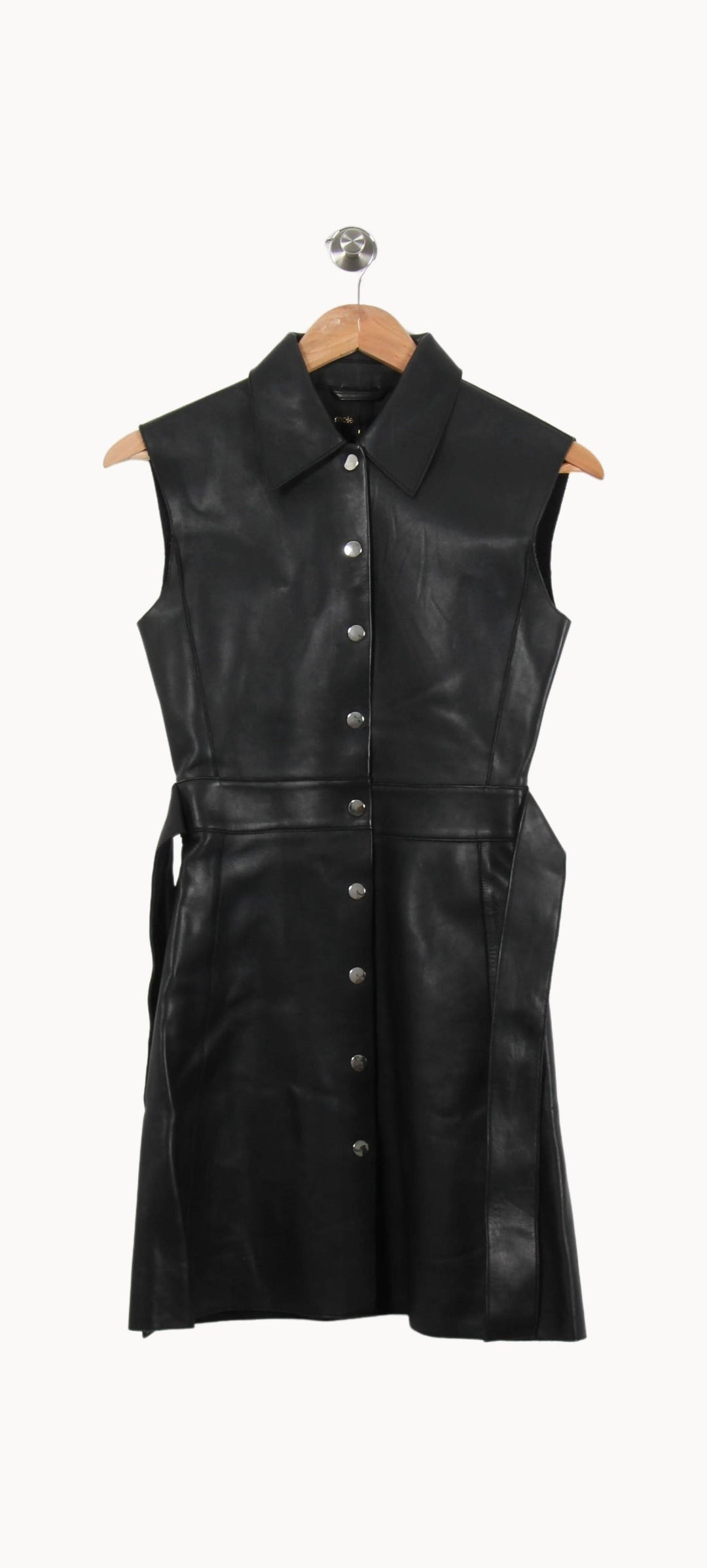 Robe Chemise Noire - Taille S/36 de la marque Maje | PARAD62257 - Vendu par Paradigme - Image 2