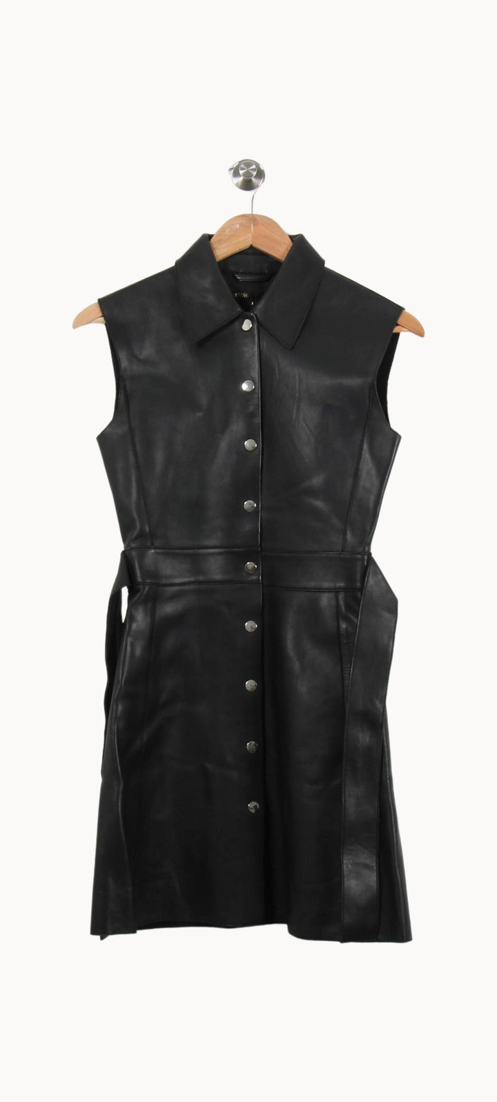 Robe Chemise Noire - Taille S/36 de la marque Maje | PARAD62257 - Vendu par Paradigme - Image 2