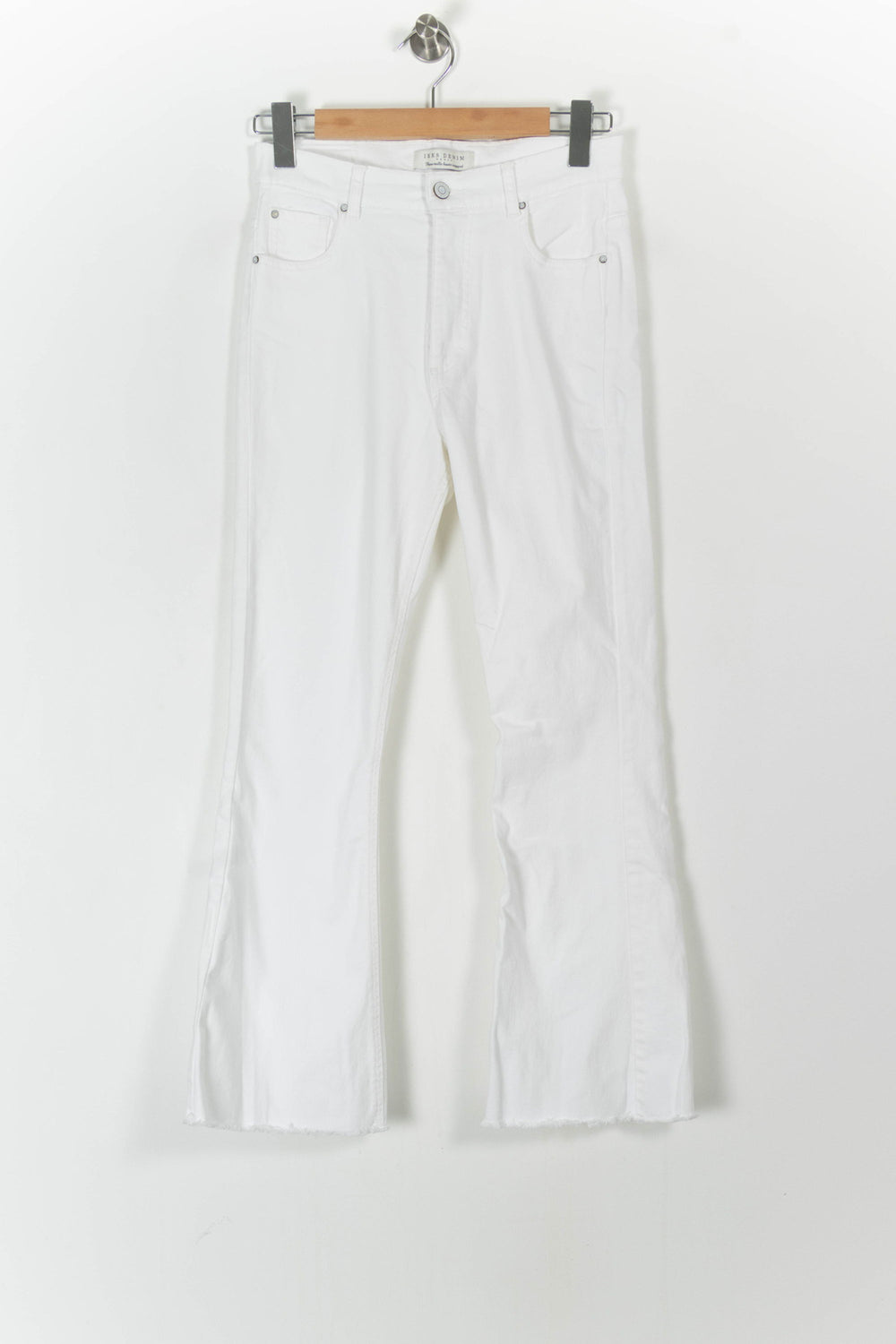 Jean Évasé Blanc - Taille S/36 de la marque IKKS | PARAD62258 - Vendu par Paradigme - Image 2