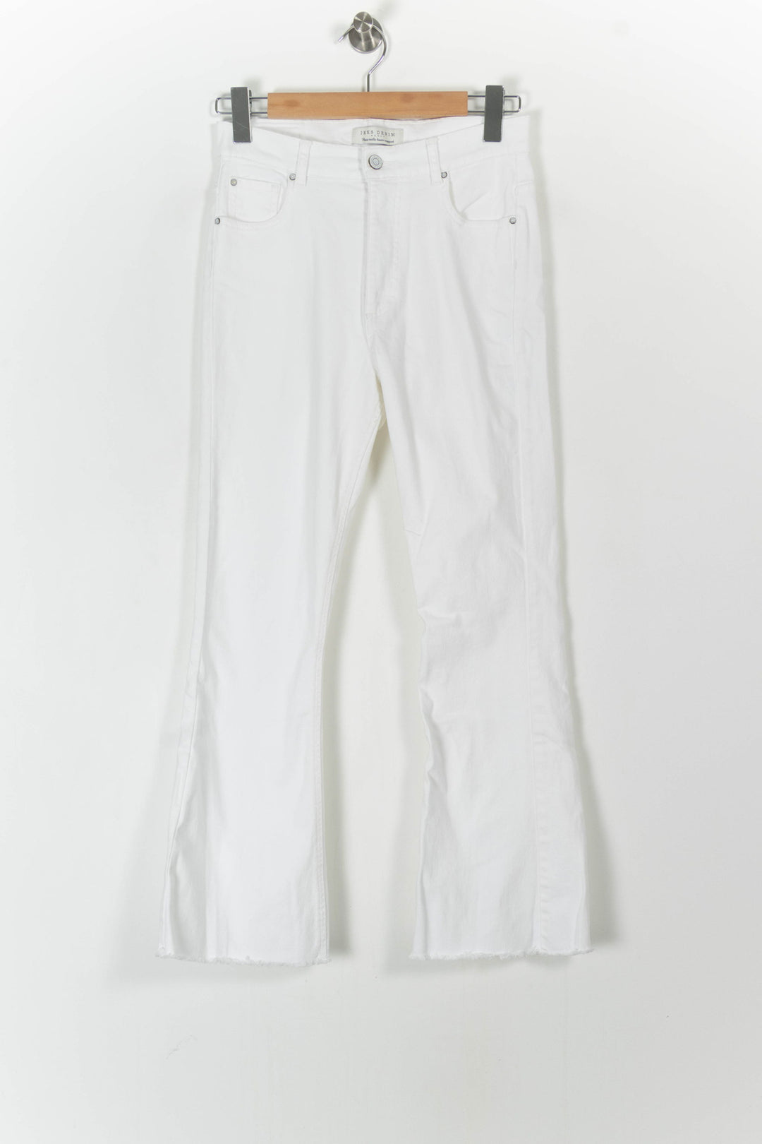Jean Évasé Blanc - Taille S/36 de la marque IKKS | PARAD62258 - Vendu par Paradigme - Image 2