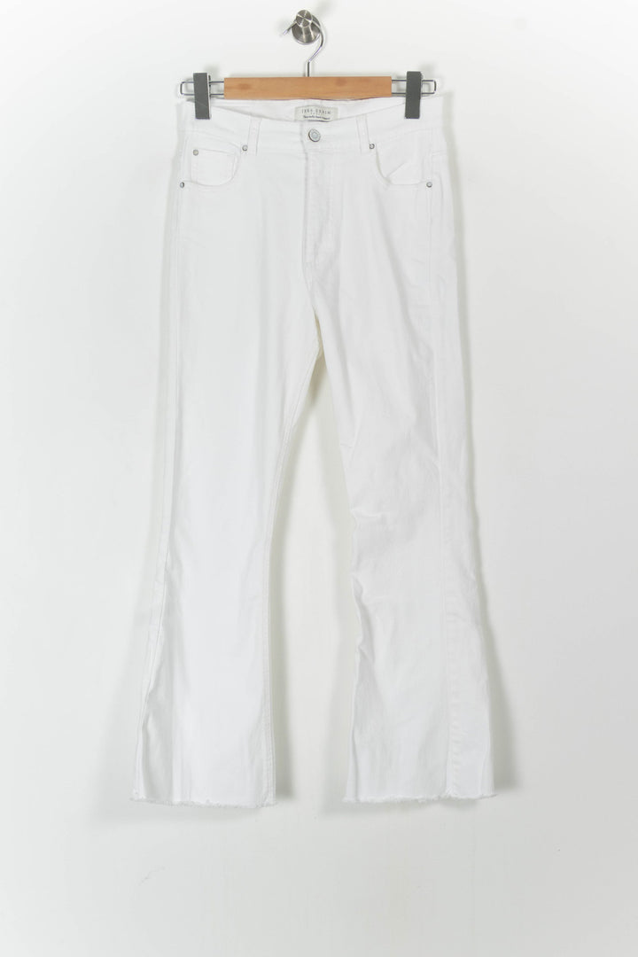 Jean Évasé Blanc - Taille S/36 de la marque IKKS | PARAD62258 - Vendu par Paradigme - Image 2