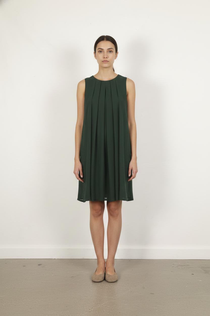 Robe Sans Manches Verte - Taille L/40