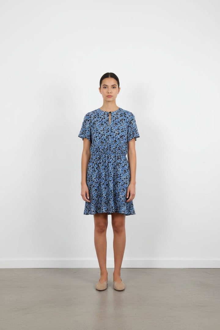 Robe Courte Bleue et Noire - Taille L/40