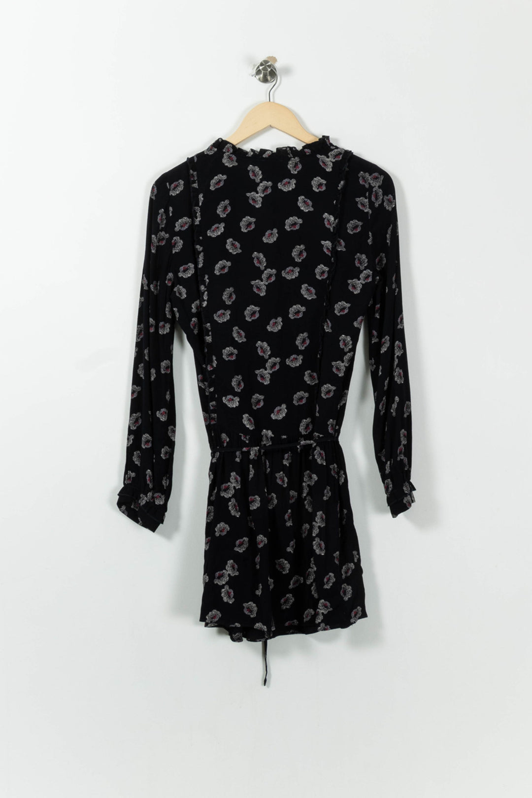Robe Fleurie Noire et Blanche - Taille S/36 de la marque Bérénice | PARAD6231 - Vendu par Paradigme - Image 4