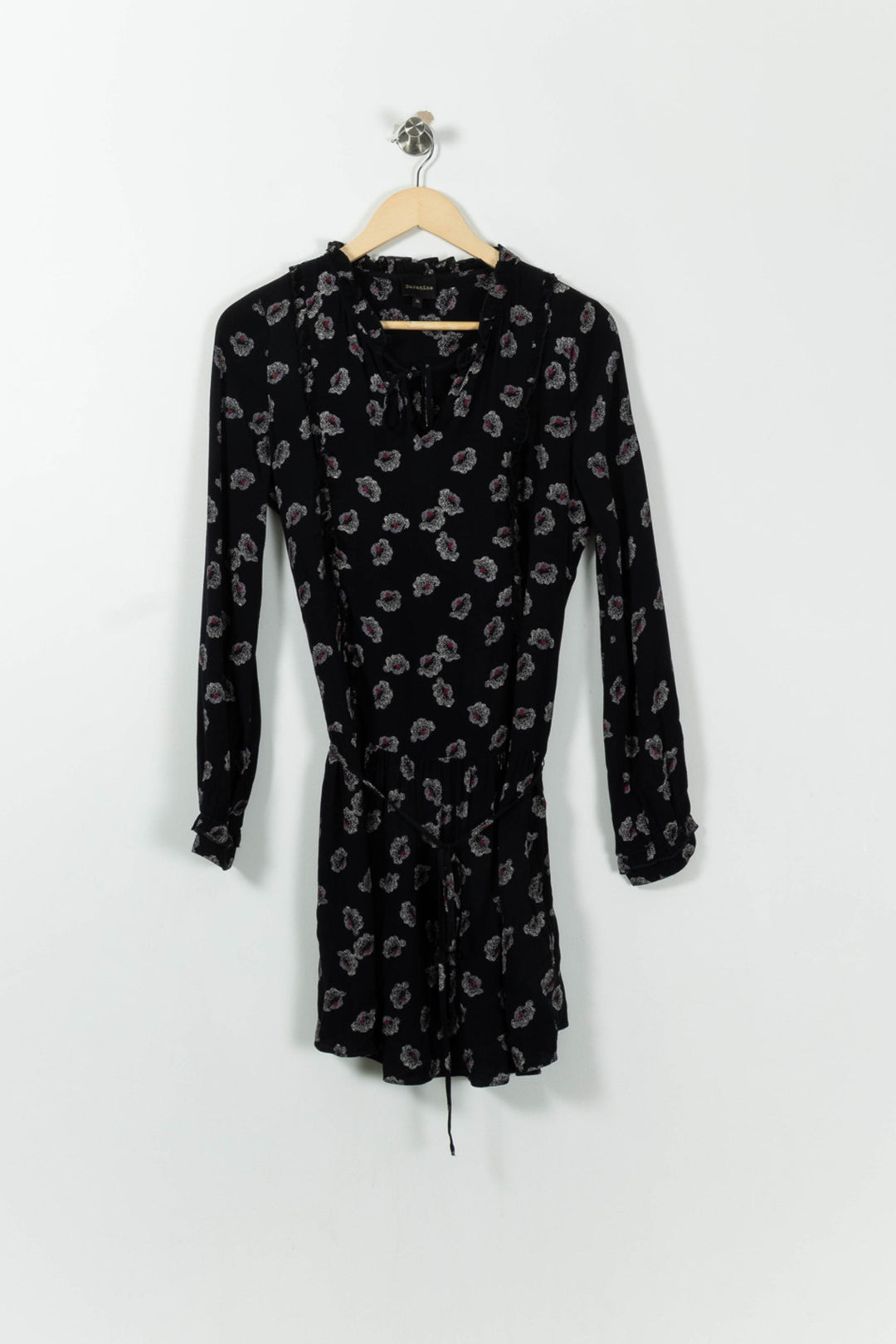 Robe Fleurie Noire et Blanche - Taille S/36 de la marque Bérénice | PARAD6231 - Vendu par Paradigme - Image 2
