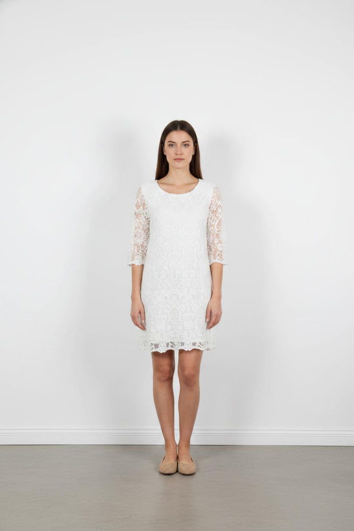 Robe En Dentelle Blanche - Taille M/38